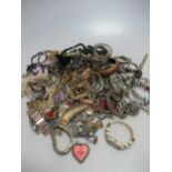 A large collection of costume jewellery