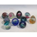 A collection of Caithness glass paperweights, all limited editions. (10)