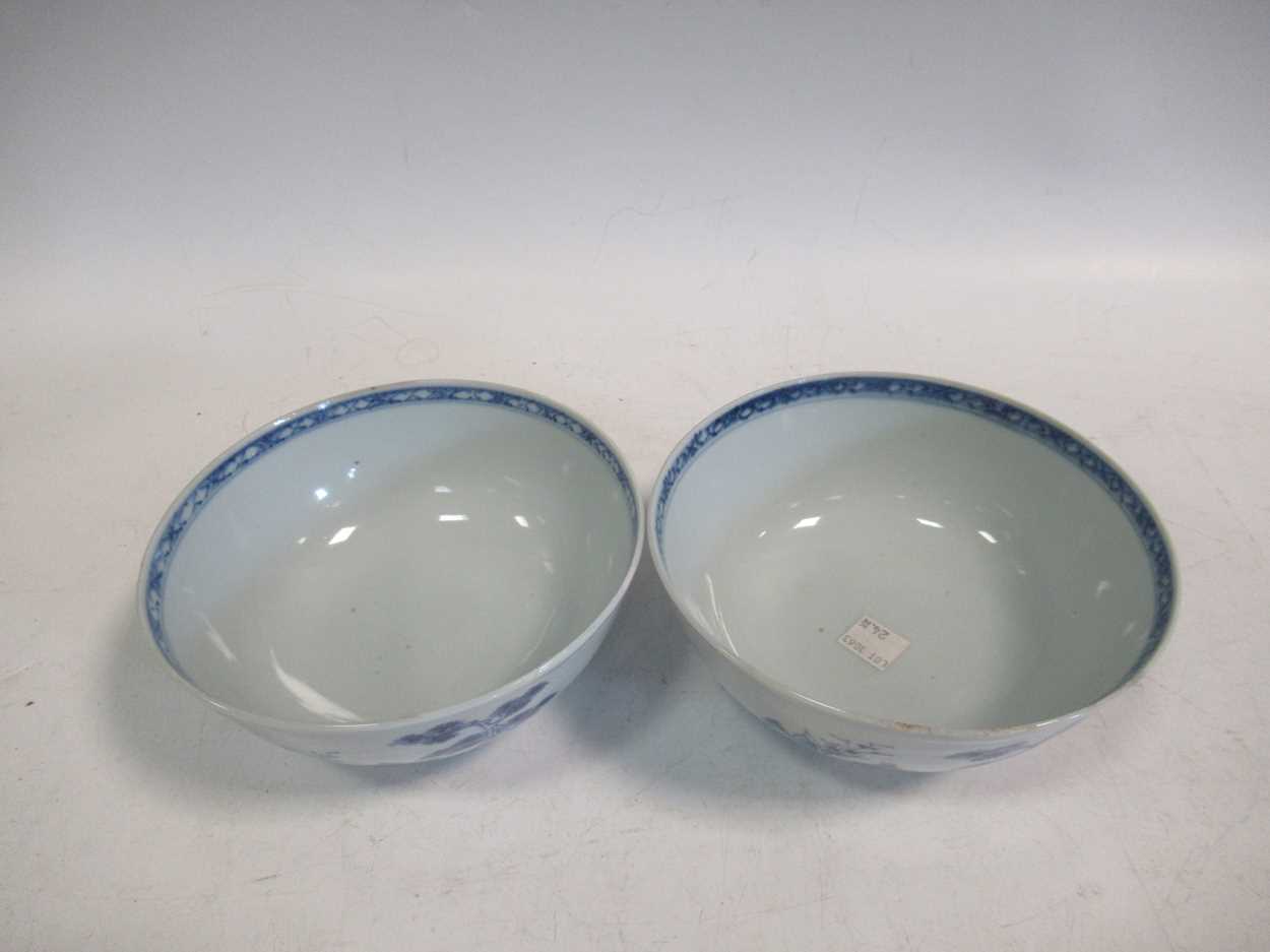 Two Nanking Cargo blue and white bowls - Bild 3 aus 5