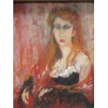 Margaret Pearce (British, 20th century), Carmen, oil on board, signed lower right with RA summer