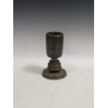 A Japanese bronze vase with inlaid decoration, 26cm(40)