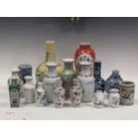 A collection of 19th century and later Chinese porcelain vases