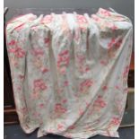 Collection of various curtains and one bed spread