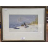 PHILIP RICKMAN Frozen Pool - Mallard Initialled and dated 1972, watercolour 18 x 30 ex Tryon