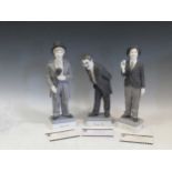 Algora, three limited edition figures with certificates of authenticity: Harpo Marx, Chico Marx