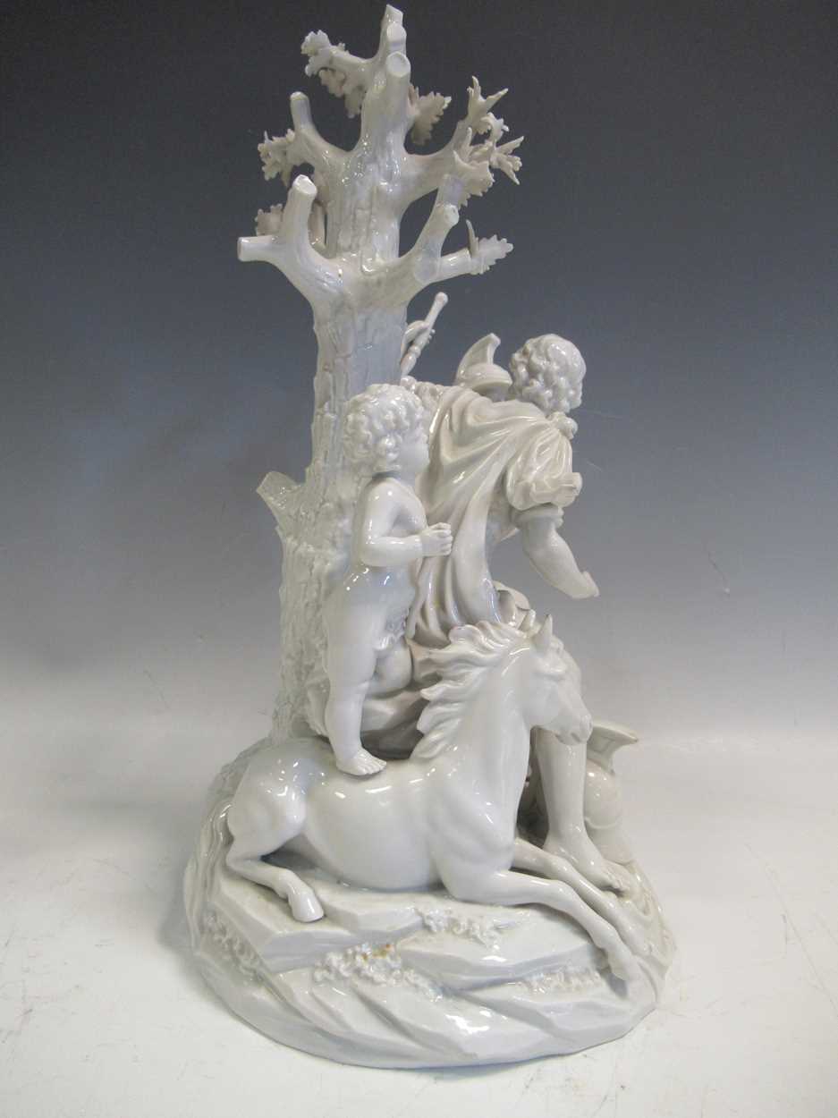 A 20th century German centrepiece with classical figures and two other figures all after the - Image 11 of 13