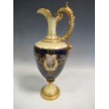 A Coalport ewer, 36cm high