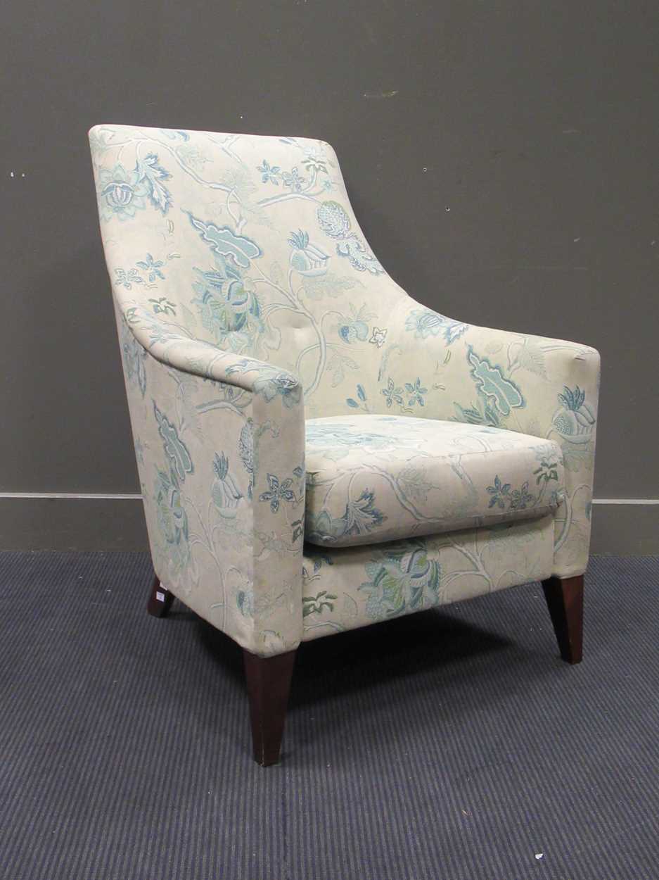 A Wesley-Barrell armchair on square tapered legs