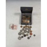Collection of old coinage, mainly GB 20th century, with 5 gilt Sacagawea dollars (yr 2000), half