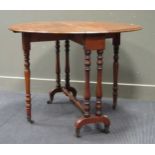 A late 19th century mahogany Sutherland table 73 x 90 x 102cm (open) 73 x 90 x 18cm (closed)