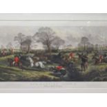 Mc Queens Fox Huntings, Fox Hunting Plate 3 - Over a Stiff Country Engraved by W. Summers after John