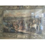 4 French Military & Royal subject engravings. 19th century after Le Brun 40 x 56.5cm (4)