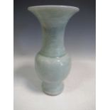 A Chinese celadon yenyen vase, 32cm high