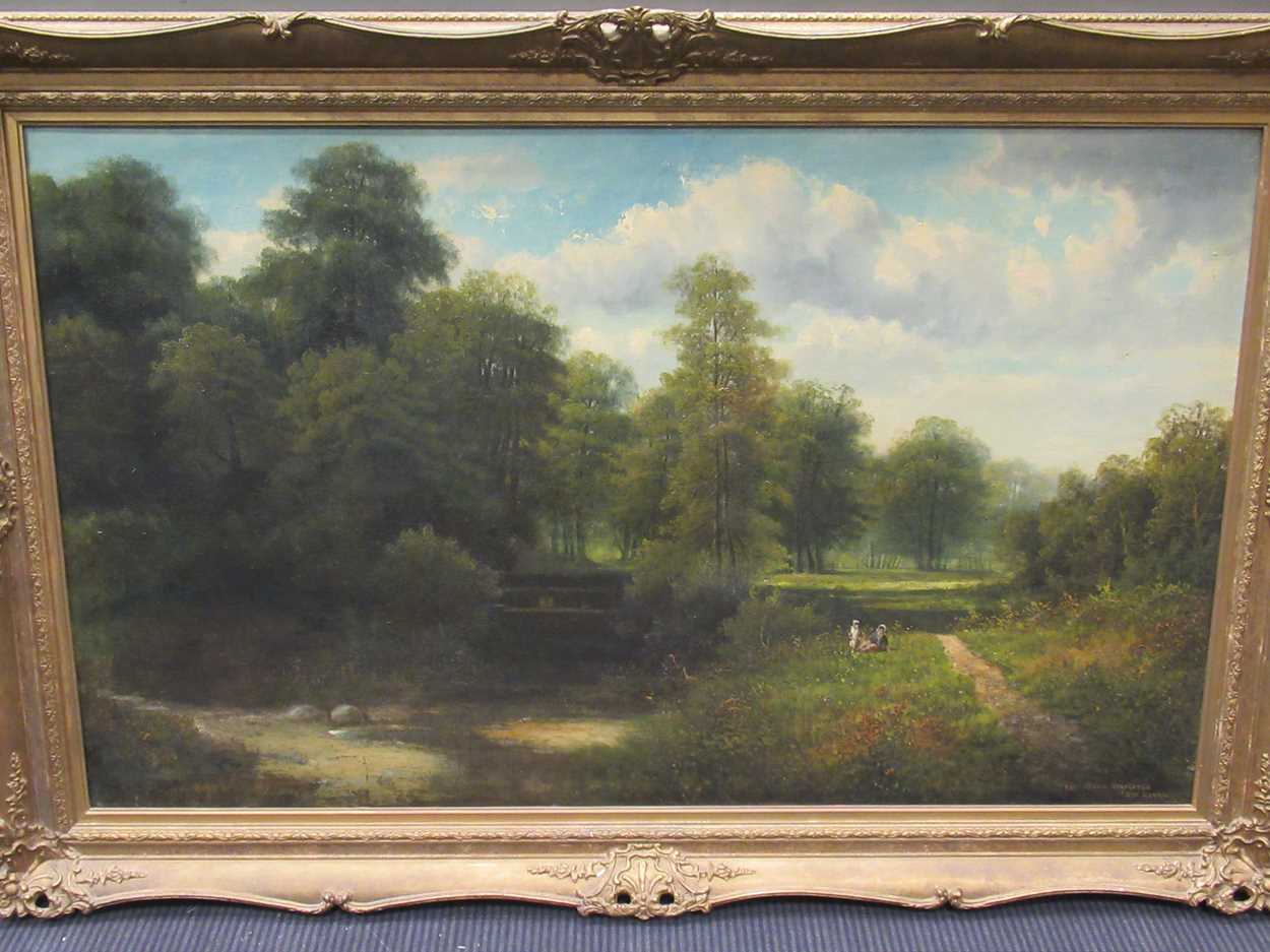 George Harris (British - 1856-1924) A pair - The Glen, Stapleton & Near Dorchester each signed and - Image 4 of 8