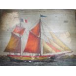 P. Conze and R d'Arte sailing Ships, 1860, 29 x 40cm; A Sailing Ship, 1851, 40 x 30cm and Saling