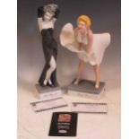 Algora, two limited edition figures with certificates of authenticity and boxes: Marilyn Monroe