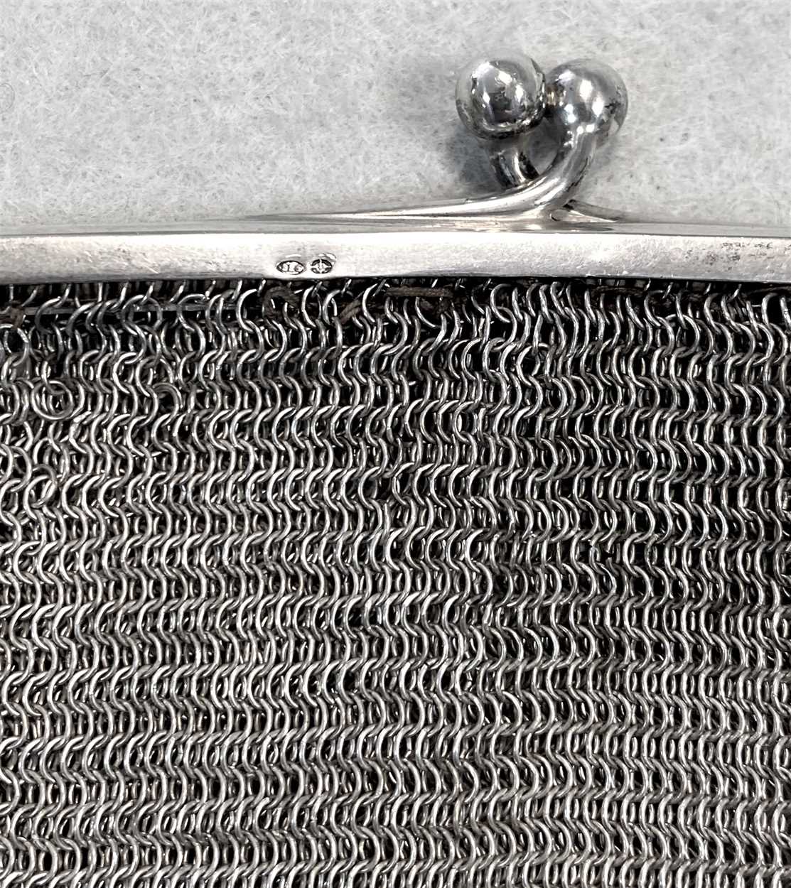 An early 20th century continental metalwares silver dance purse, - Image 2 of 6