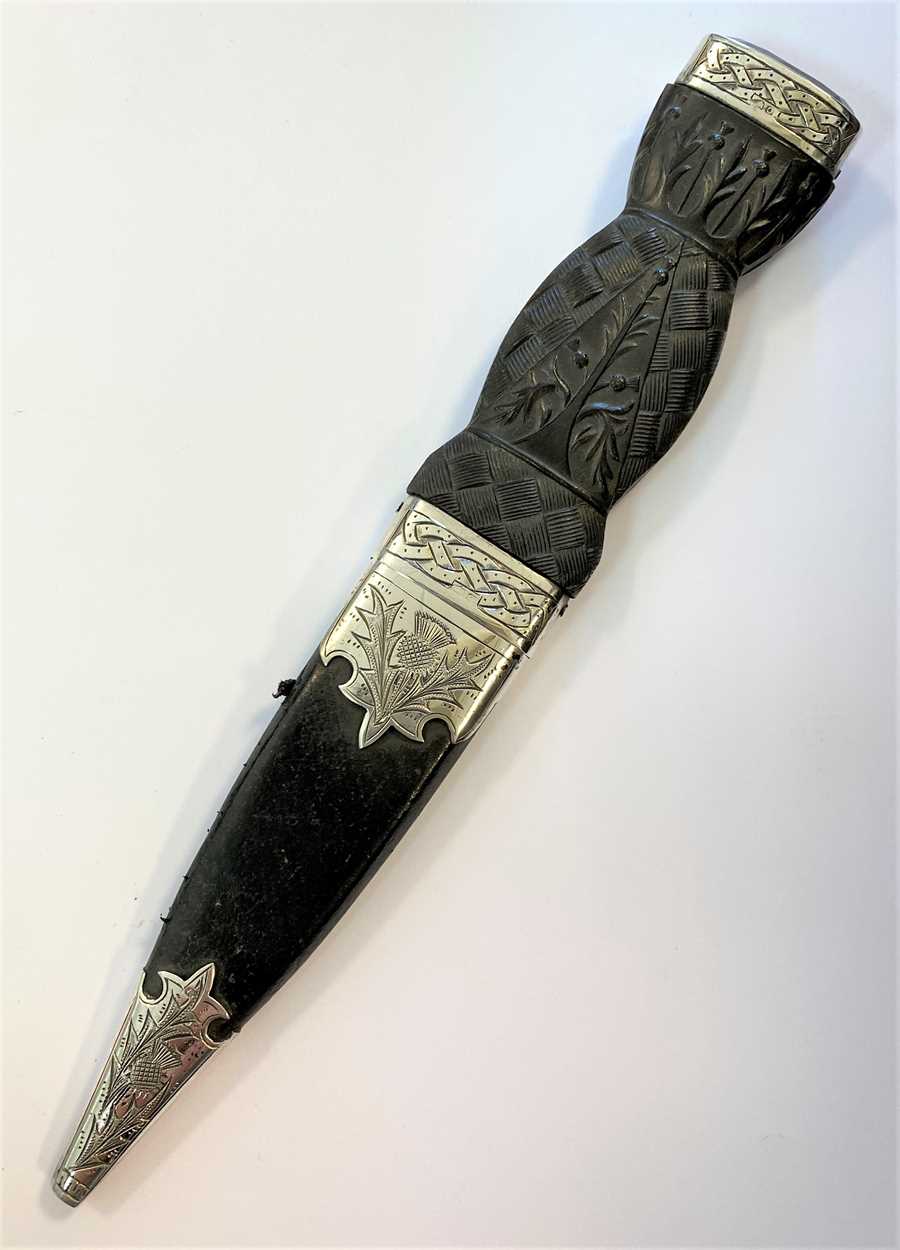 A George V silver mounted Sgian Dubh, - Image 10 of 10