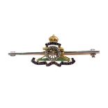 A Royal Regiment of Artillery officer's sweetheart brooch,