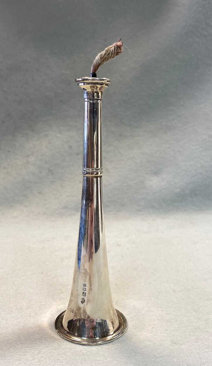 A George V silver novelty table cigar lighter, - Image 2 of 11