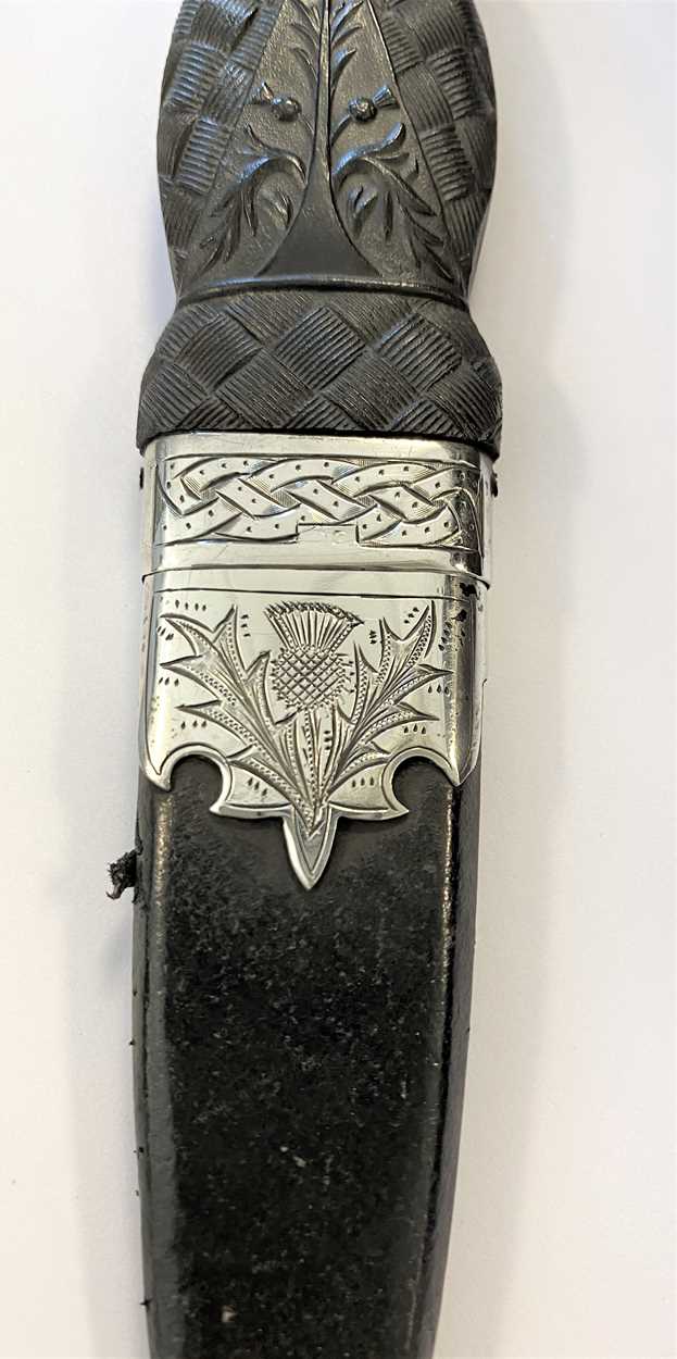A George V silver mounted Sgian Dubh, - Image 7 of 10