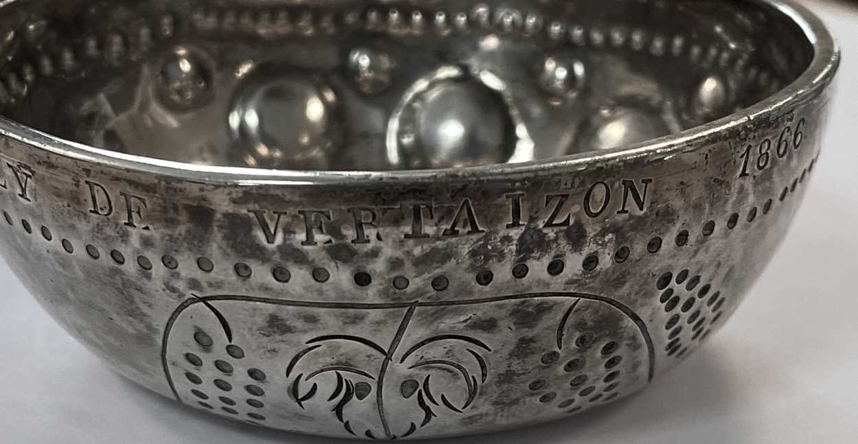 A mid-19th century French metalwares silver tastevin, - Image 2 of 8