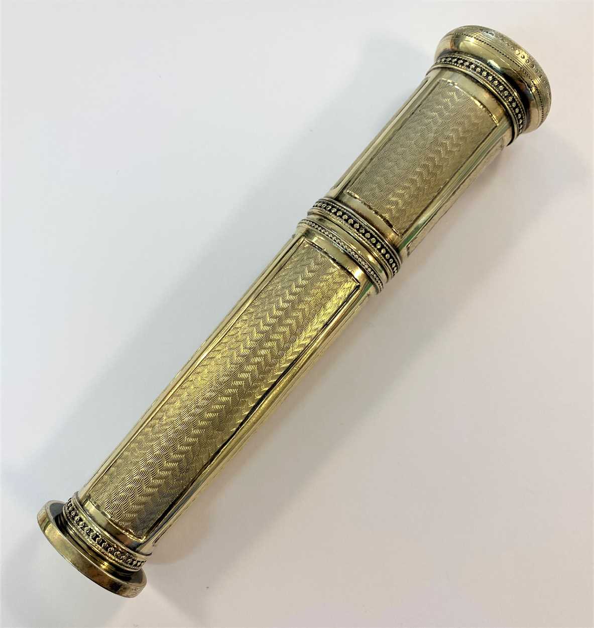 An early 20th century French metalwares vermeil étui-à-cire (sealing wax case), - Image 10 of 10