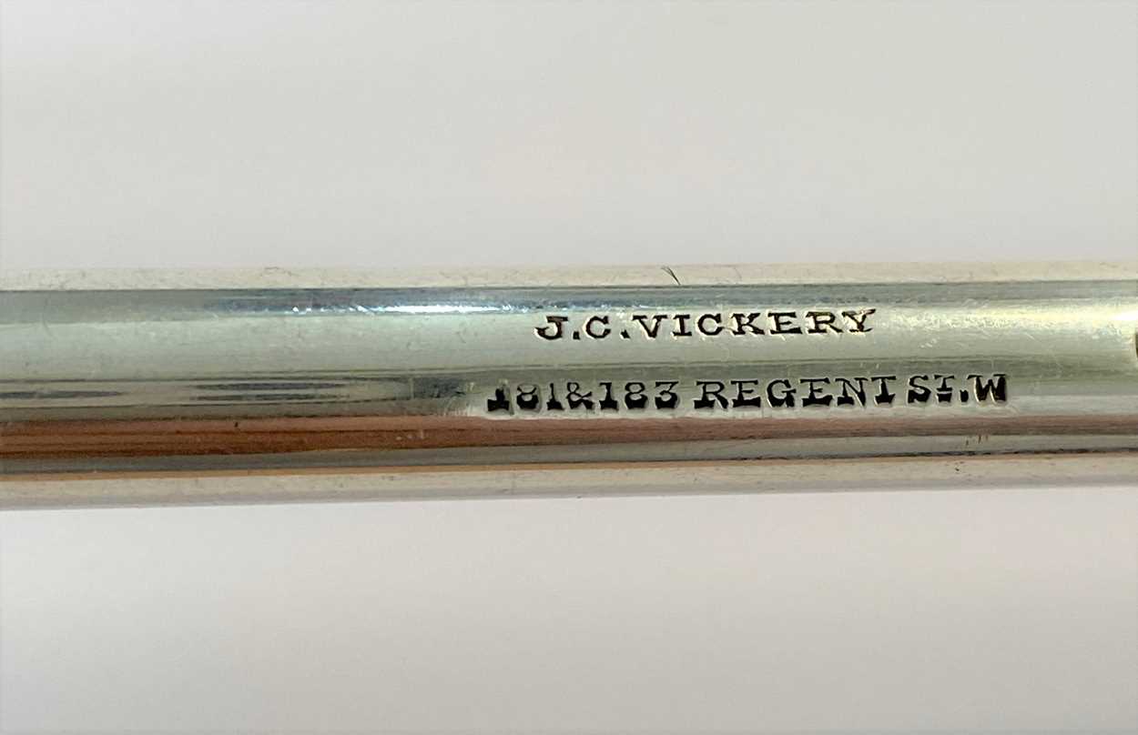 An Edward VII silver candle snuffing tube, mark of Sampson Mordan & Co, - Image 6 of 8