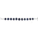 A sapphire bracelet,