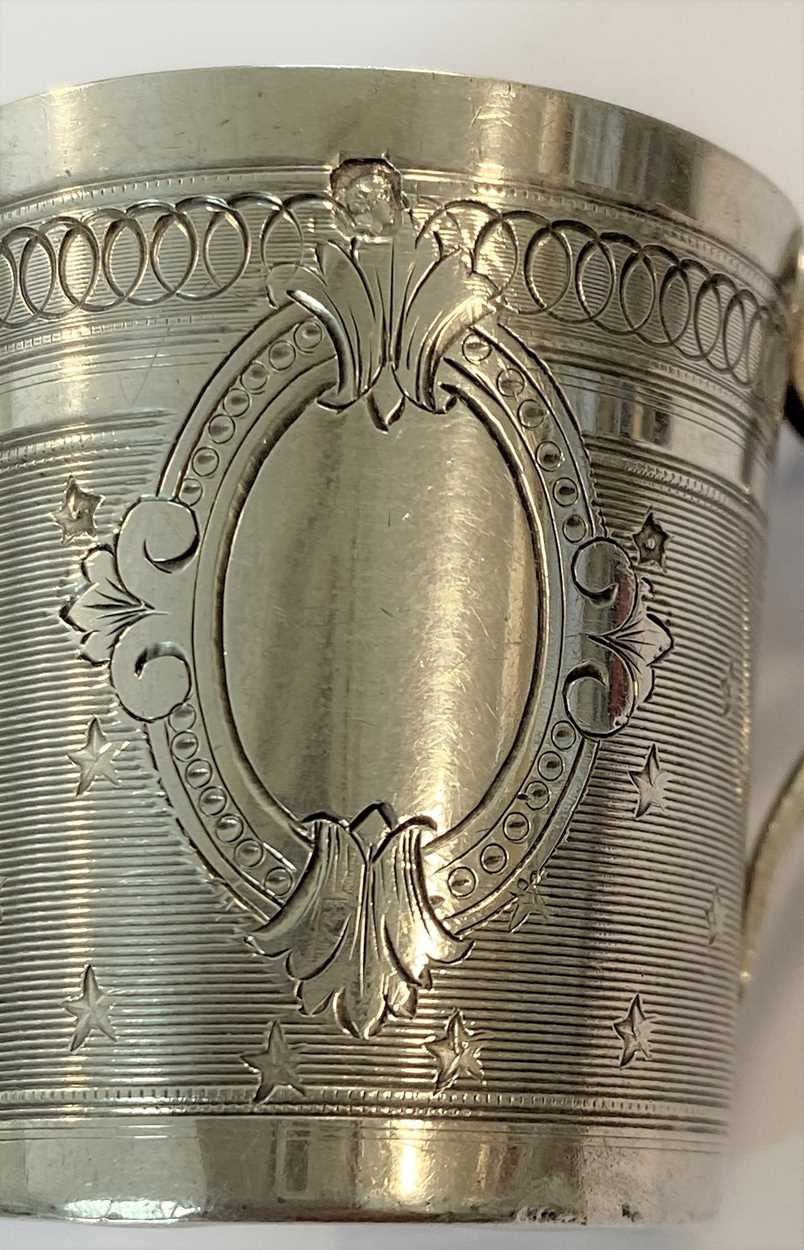 A 19th century French metalwares silver tot cup, - Image 2 of 7