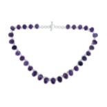 An amethyst necklet,