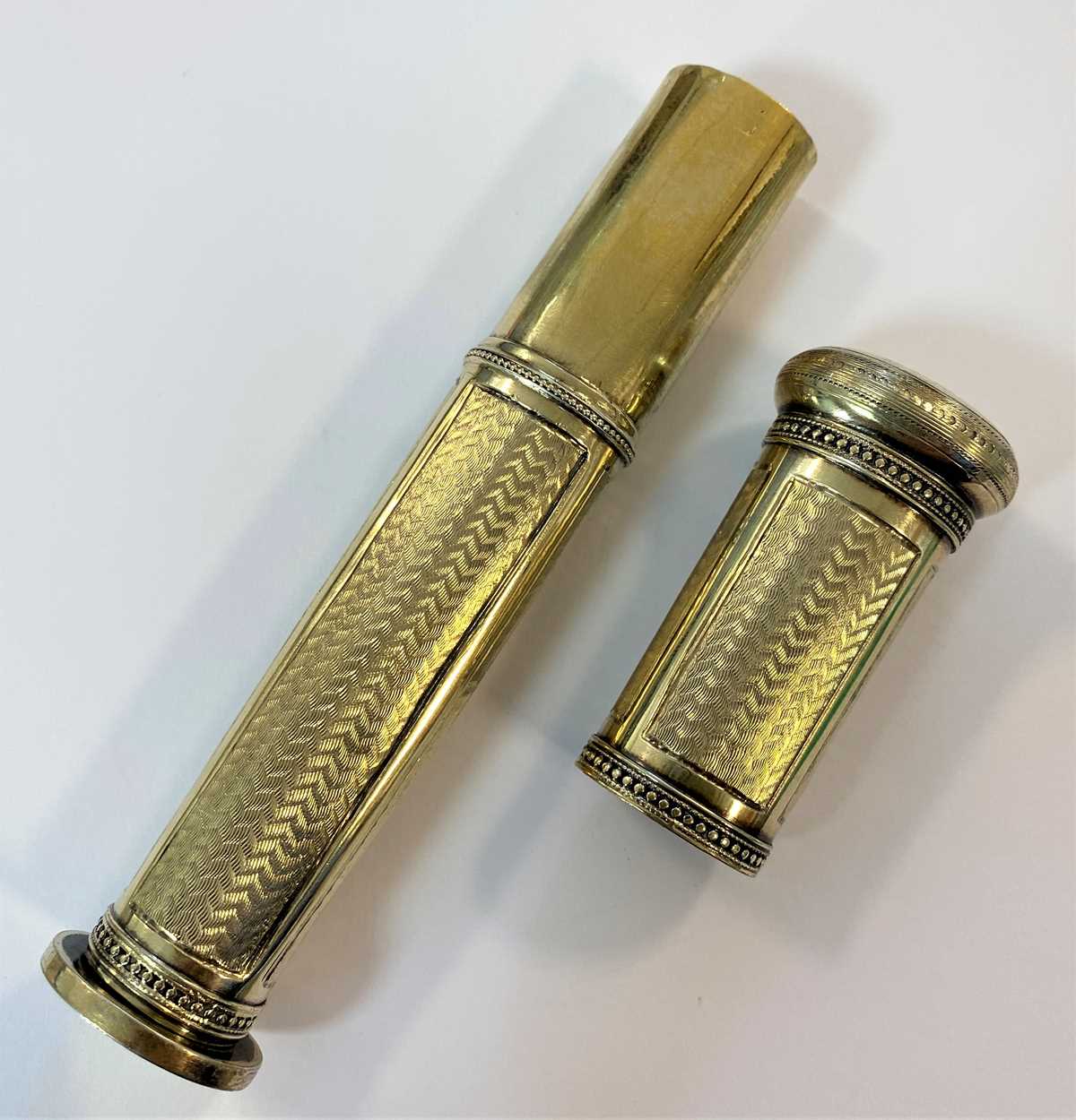 An early 20th century French metalwares vermeil étui-à-cire (sealing wax case), - Image 3 of 10