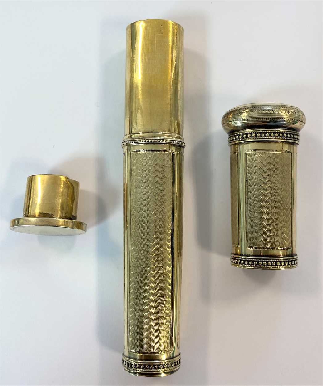 An early 20th century French metalwares vermeil étui-à-cire (sealing wax case), - Image 4 of 10