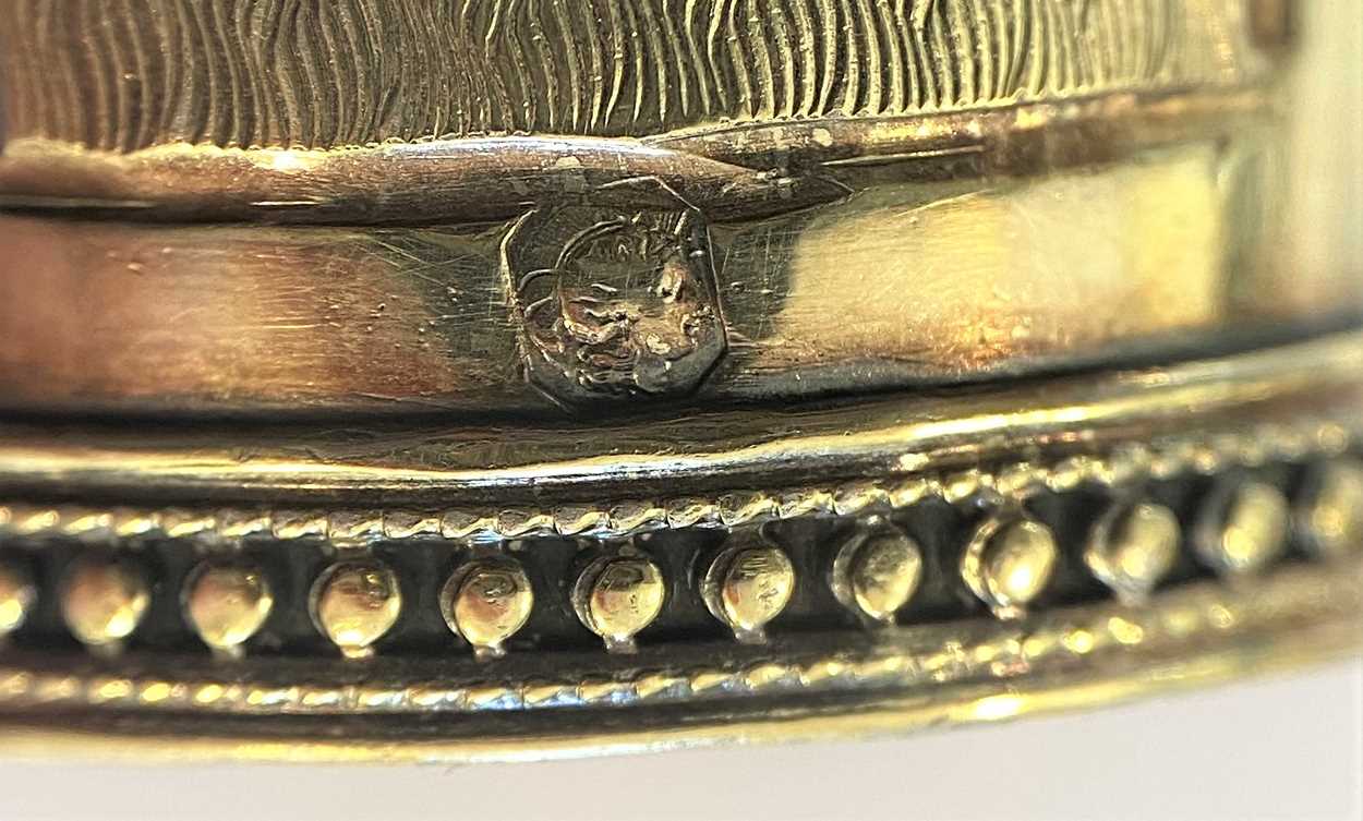 An early 20th century French metalwares vermeil étui-à-cire (sealing wax case), - Image 7 of 10