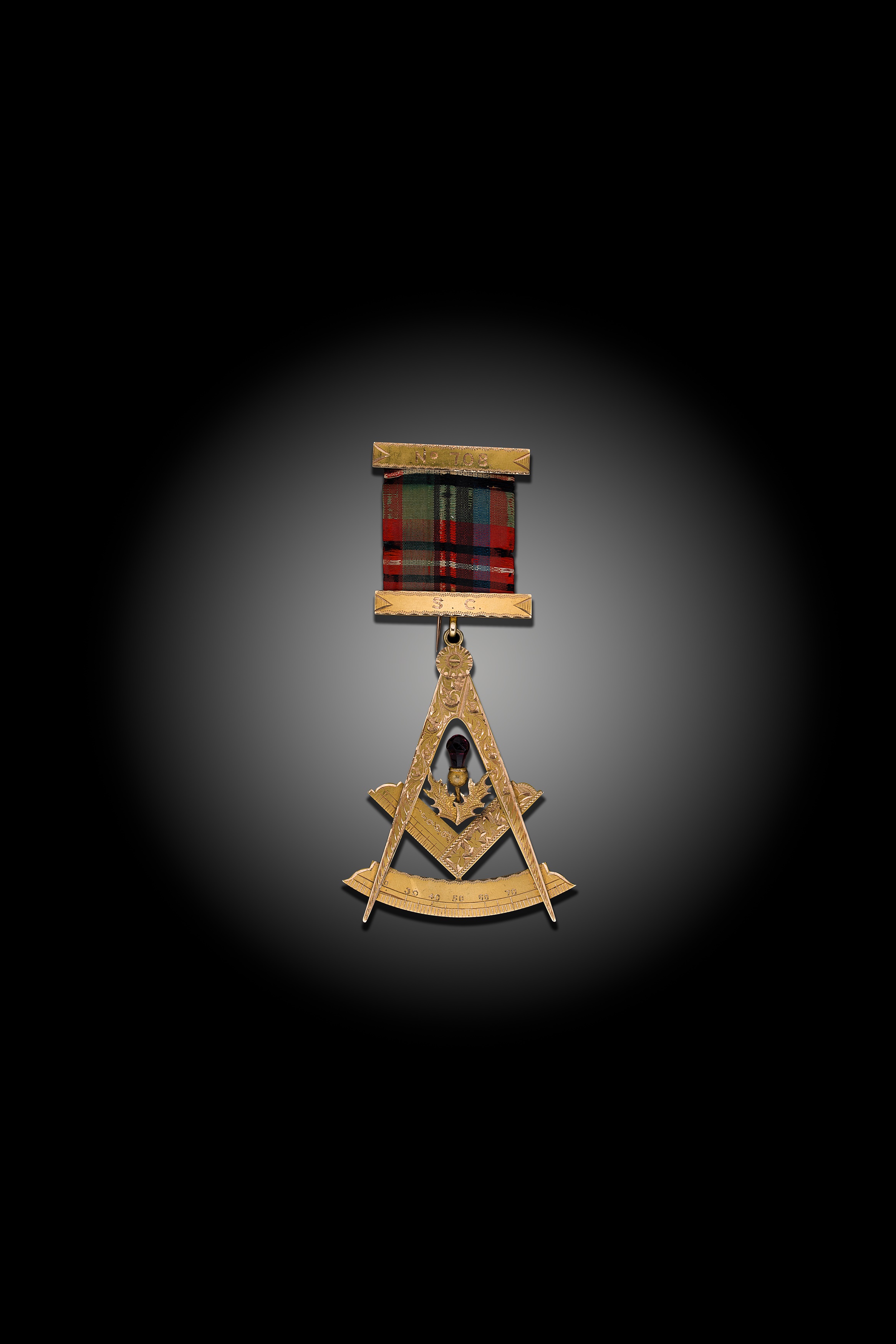 An early 20th century Masonic Scottish Constitution Past Master's Jewel,