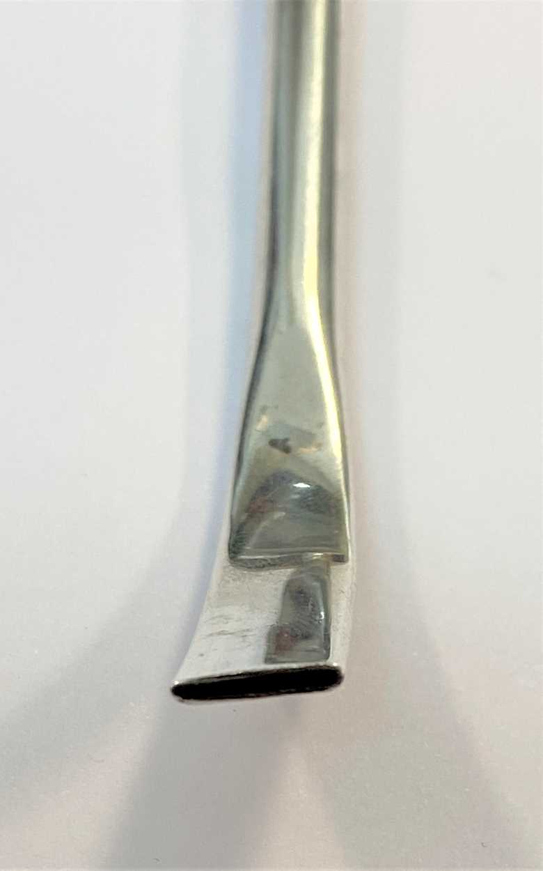 An Edward VII silver candle snuffing tube, mark of Sampson Mordan & Co, - Image 7 of 8