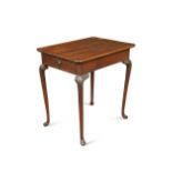 An early George III mahogany silver table,