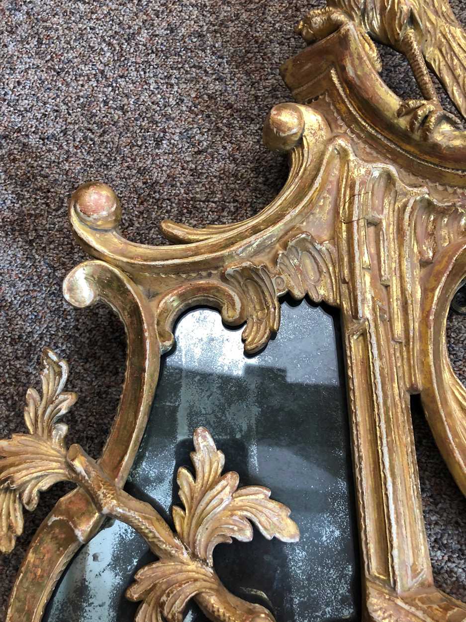 A pair of giltwood girandoles, 18th century, - Bild 8 aus 10