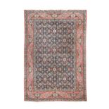 A finely-woven Kashan rug,