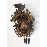 A Black Forest cuckoo clock, early 20th century, attributed to Johan Huggler (1834-1913),,