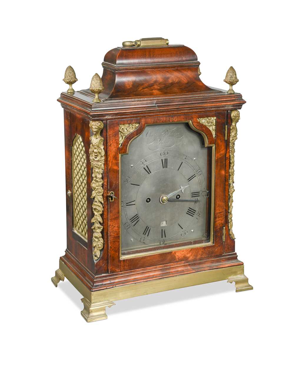 A George III mahogany bracket clock by Charles Puckridge,