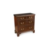 A George III mahogany bachelor’s chest,