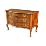 A north Italian kingwood commode, mid 18th century,