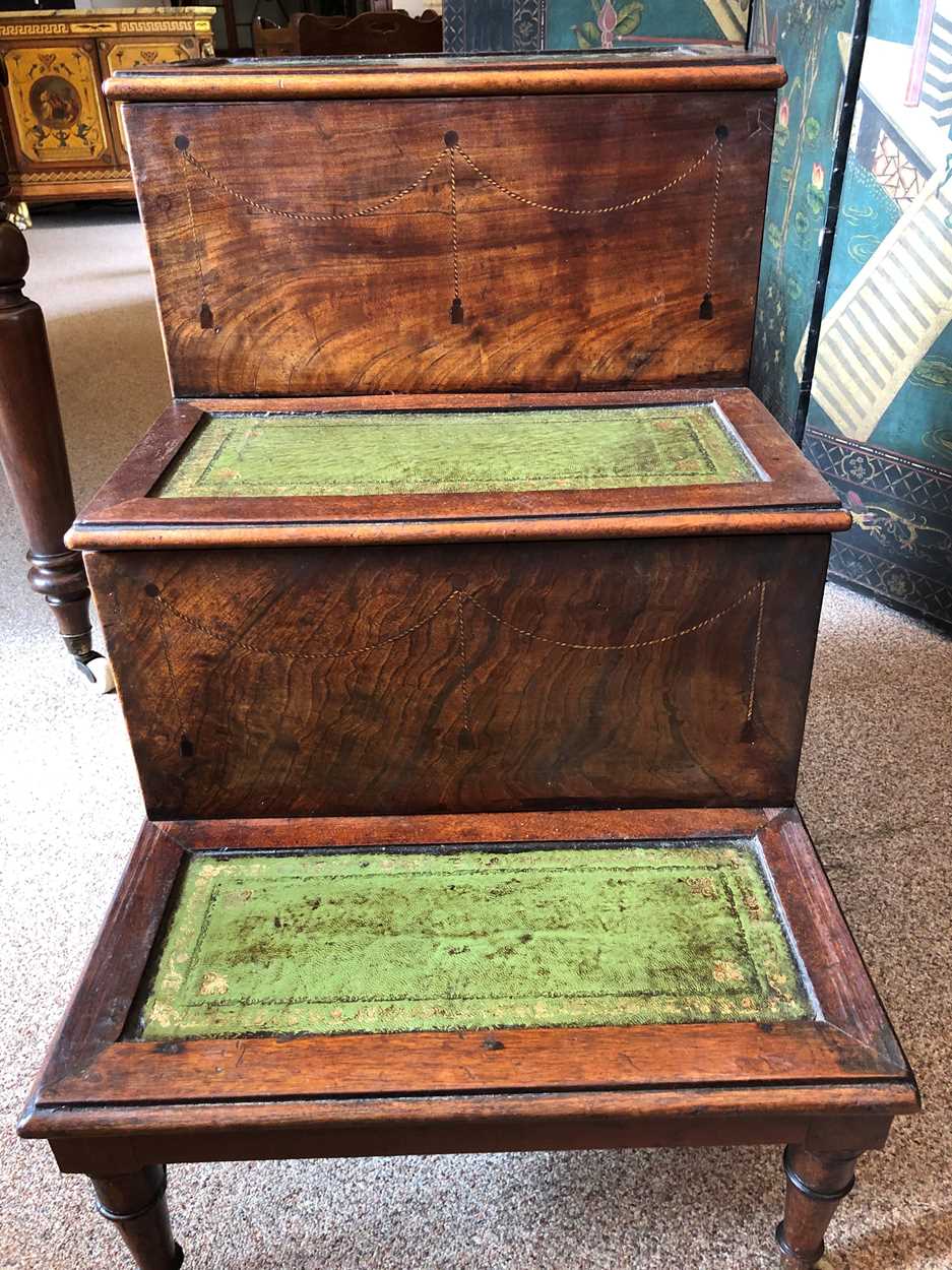 A Regency mahogany step commode, - Image 2 of 6