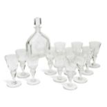 An Orrefors suite of glasses,