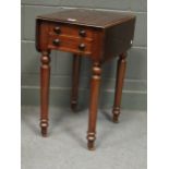 A 19th century mahogany work table 70 x 39 x 51cm