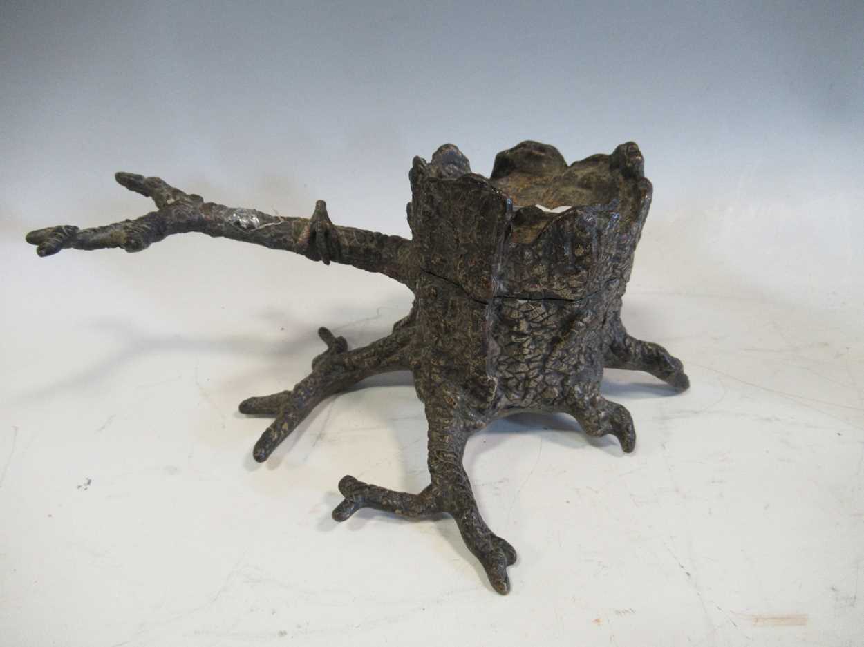 Franz Xavier Bergman (1861-1936)an inkwell model as a bird on a branch - Image 4 of 11