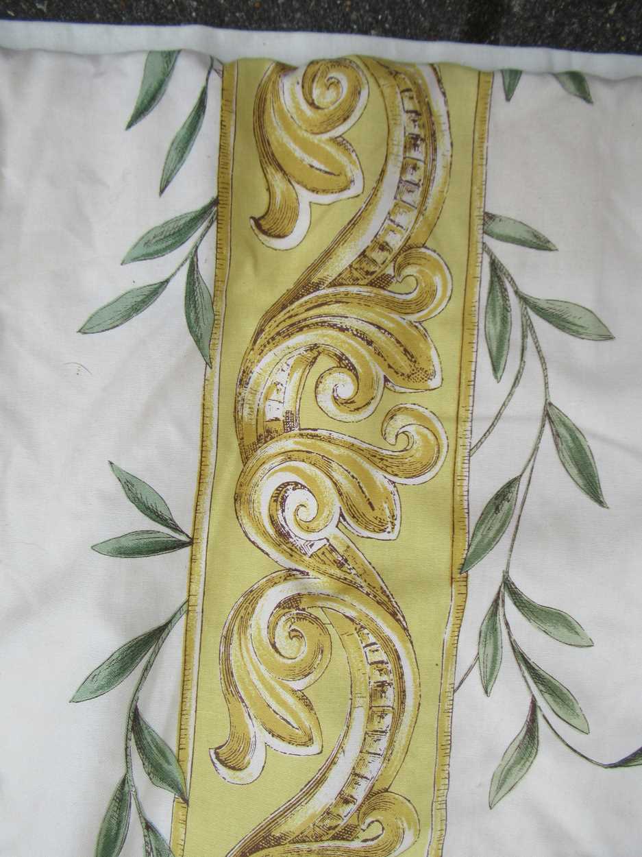 A pair of curtains, lined and interlined with tape heading, each measuring 190cm wide and 238cm - Image 3 of 5