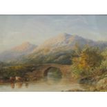 Cornelius Pearson (1805-1891) Perthshire landscape with cattle by a stream, signed lower right "C