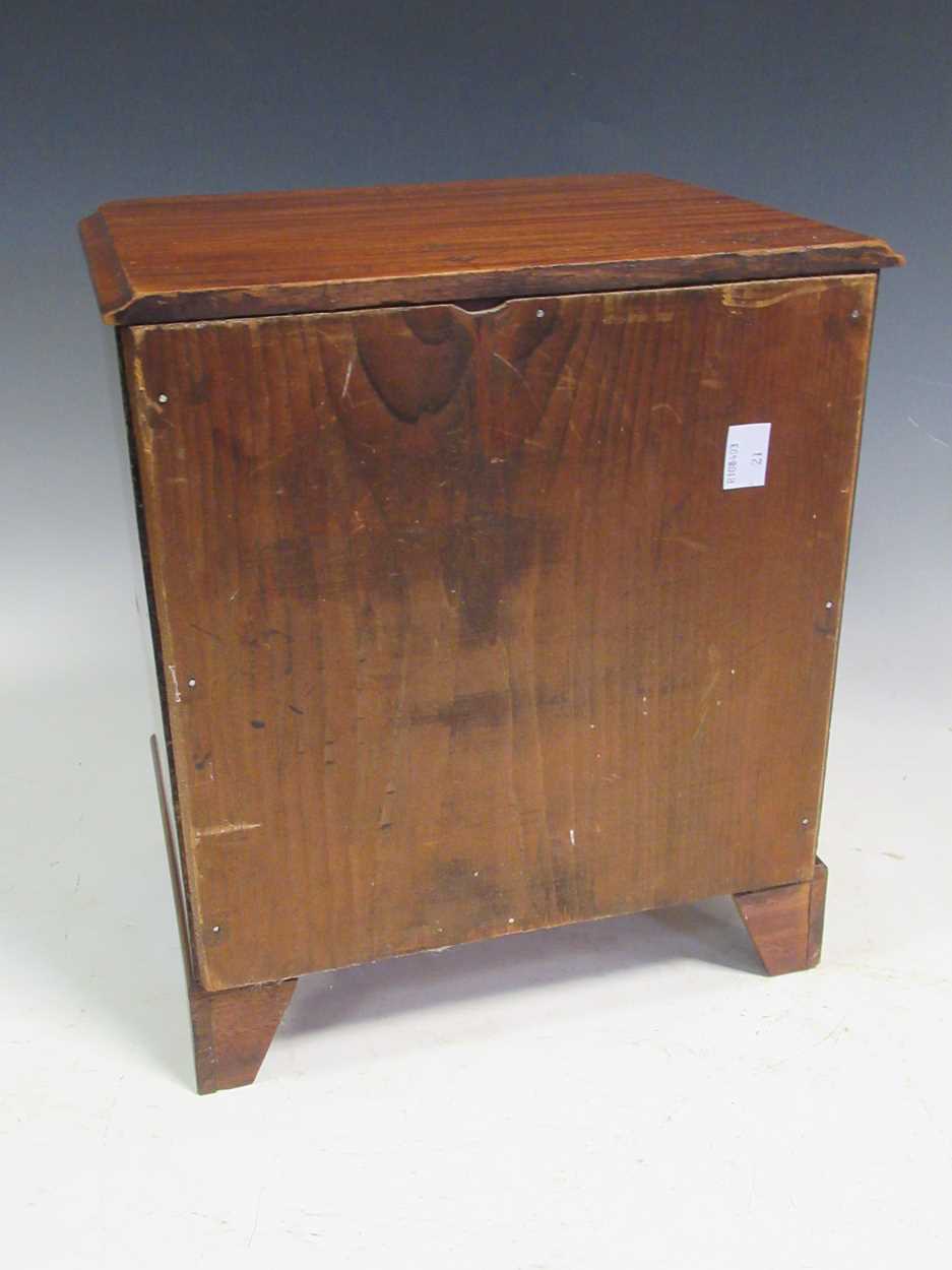 A 19th century mahogany miniature chest of drawers, 31cm high - Image 6 of 7